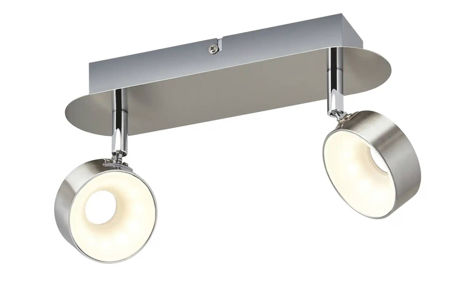 KHG LED-Spot  2-flammig  Nickel matt   ¦ silber ¦ Maße (cm): B: 28 H: 15 T: 8.0 Lampen & Leuchten > LED-Leuchten > LED-Deckenlampen - Möbel Kraft