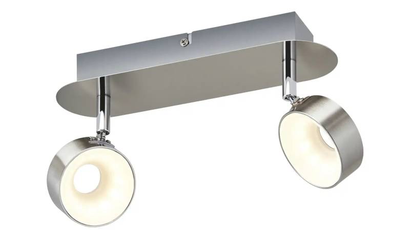 KHG LED-Spot  2-flammig  Nickel matt   ¦ silber ¦ Maße (cm): B: 28 H: 15 T: 8.0 Lampen & Leuchten > LED-Leuchten > LED-Deckenleuchten - Höffner
