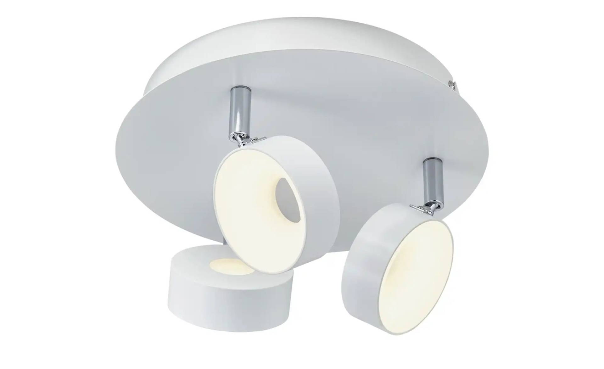 KHG LED-Spot  3-flammig weiß   ¦ weiß ¦ Maße (cm): H: 15  Ø: 24.0 Lampen & Leuchten > LED-Leuchten > LED-Deckenlampen - Möbel Kraft