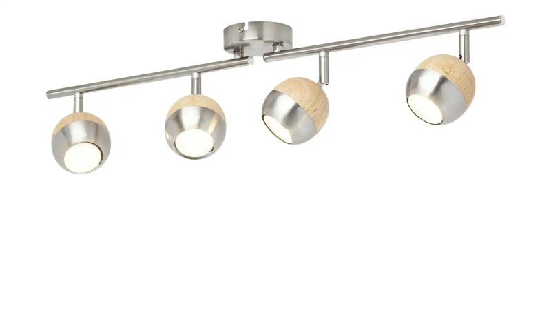 KHG LED-Spot  4-flammig  mit Holz   ¦ braun ¦ Maße (cm): B: 69 H: 15 T: 18.0 Lampen & Leuchten > LED-Leuchten > LED-Deckenlampen - Möbel Kraft