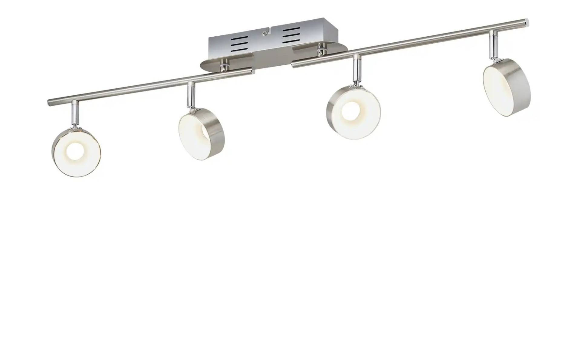 KHG LED-Spot  4-flammig Nickel matt   ¦ silber ¦ Maße (cm): B: 83,5 H: 18,5 T: 8.0 Lampen & Leuchten > LED-Leuchten > LED-Deckenlampen - Möbel Kraft