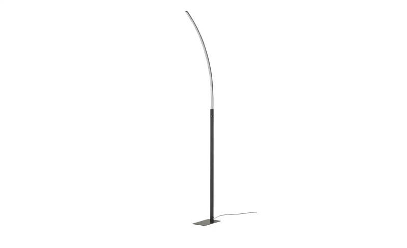 KHG LED-Stehleuchte  1-flammig  schwarz  gebogen   ¦ Maße (cm): B: 66 H: 150 T: 13.0 Lampen & Leuchten > Stehlampen - Höffner