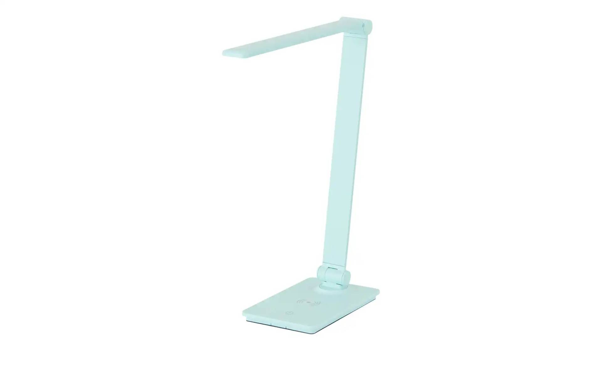 KHG LED-Tischleuchte  blau mit Qi-Charger   ¦ blau ¦ Maße (cm): B: 32,5 H: 37 T: 11.0 Sale > Lampen-Sale - Möbel Kraft