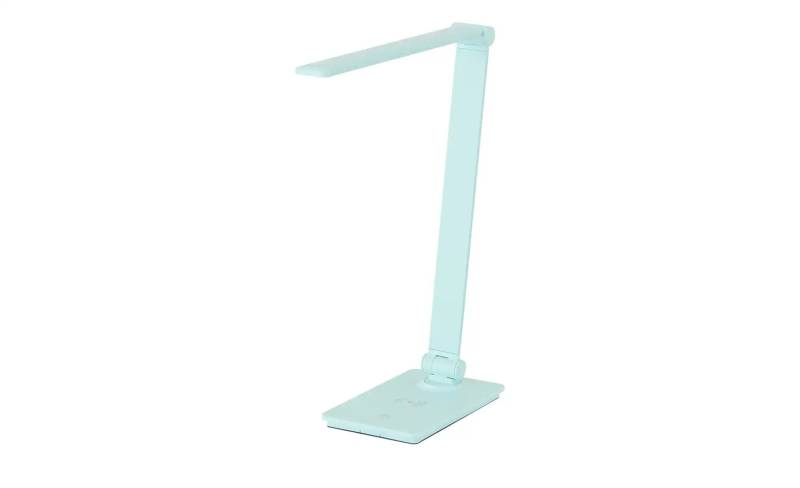 KHG LED-Tischleuchte  blau mit Qi-Charger   ¦ blau ¦ Maße (cm): B: 32,5 H: 37 T: 11.0 Sale > Lampen-Sale - Möbel Kraft