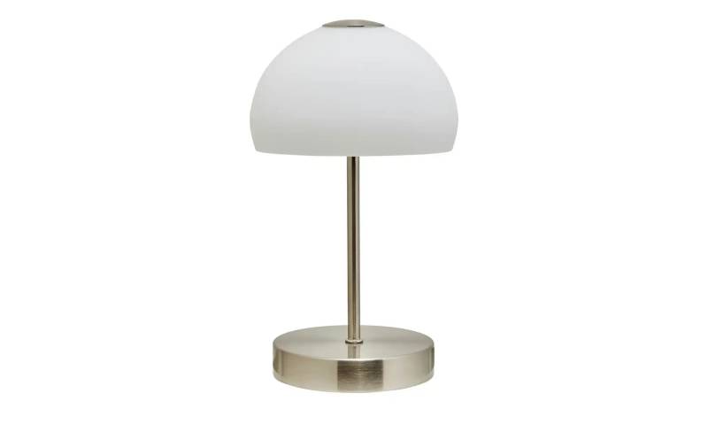 KHG LED- Tischleuchte  1-flammig  nickel matt mit Touchdimmer   ¦ silber ¦ Maße (cm): H: 25  Ø: 13.0 Lampen & Leuchten > LED-Leuchten > LED-Tischlampen - Möbel Kraft