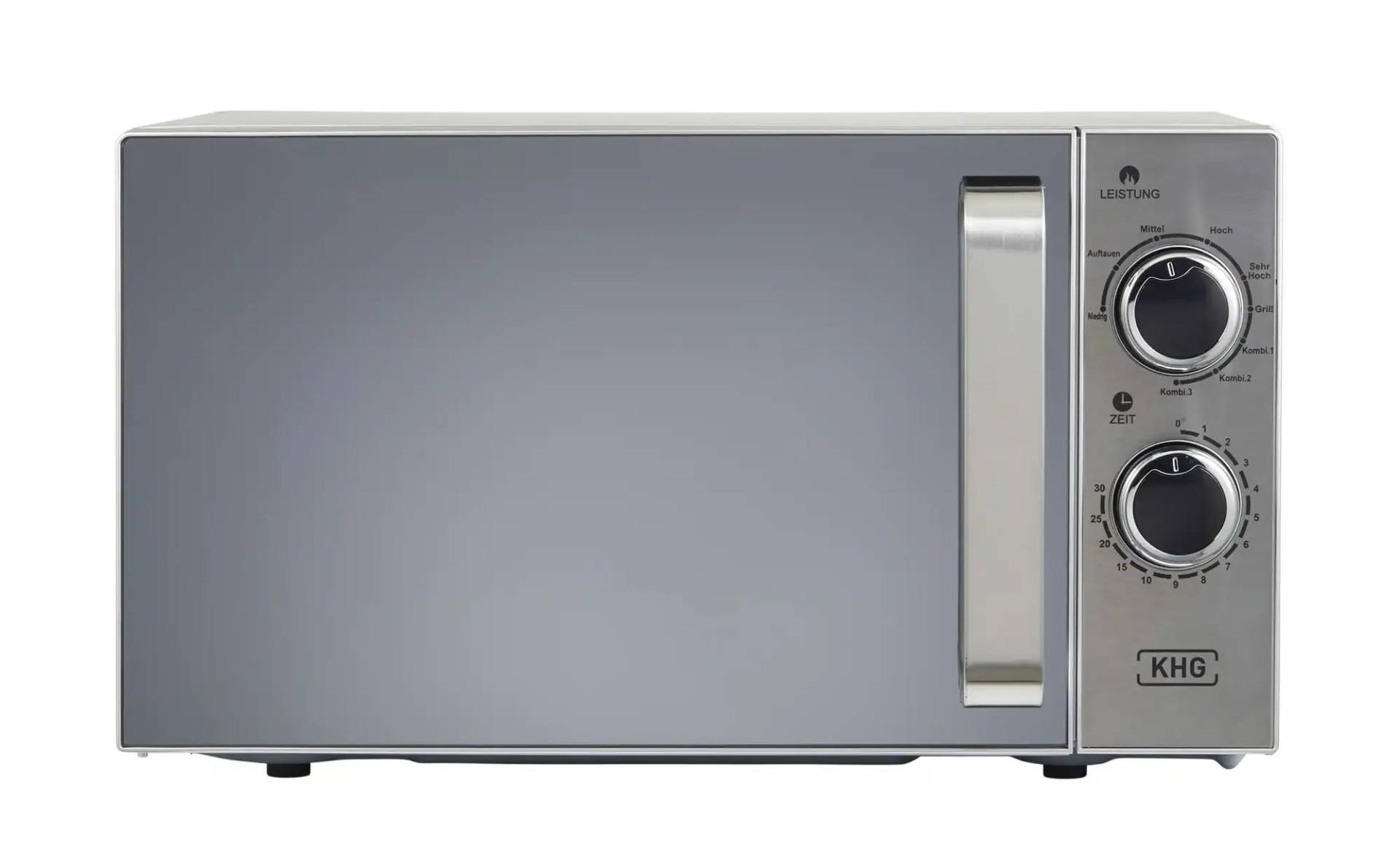 KHG Mikrowelle  MW-20.1GSS ¦ silber ¦ Kunststoff,Glas,Metall ¦ Maße (cm): B: 45,2 H: 26,2 T: 36.3 Elektrokleingeräte > Mikrowellen - Höffner