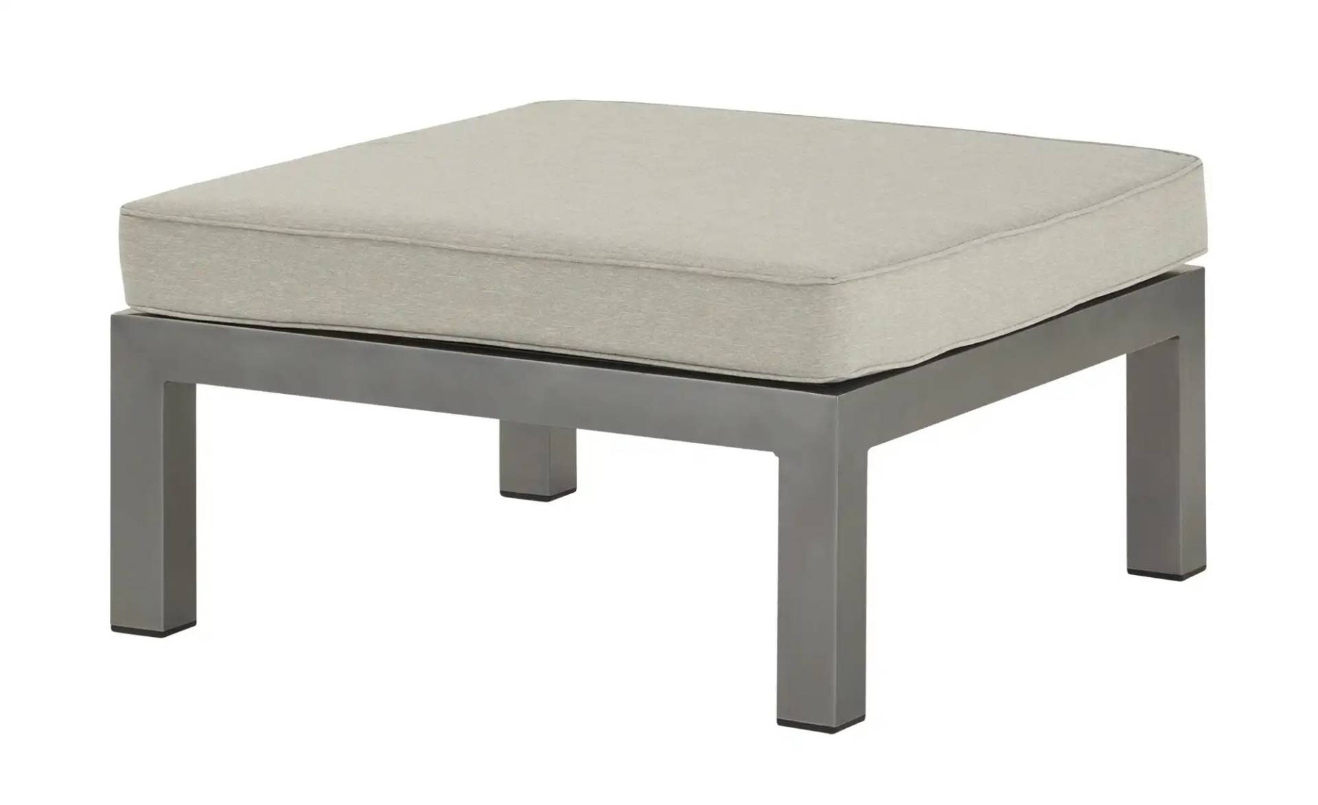 KHG Ottomane/ Hocker  Seattle ¦ grau ¦ Maße (cm): B: 77 H: 31 T: 77.0