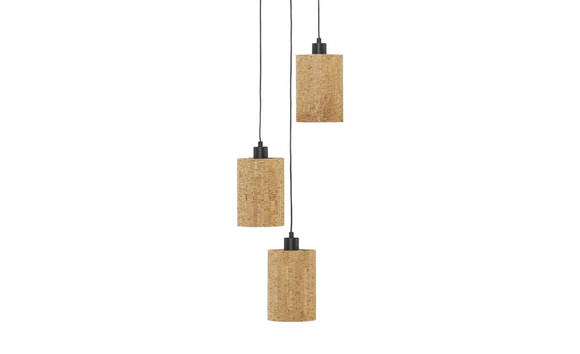 KHG Pendelleuchte  Cork ¦ holzfarben ¦ Maße (cm): H: 150  Ø: 25 Lampen & Leuchten > Pendelleuchten - Höffner