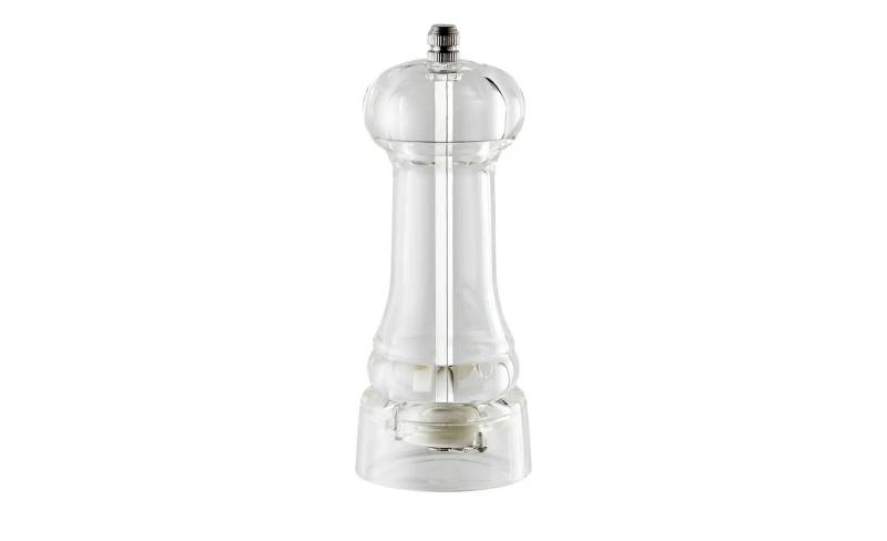 KHG Salz-/Pfeffermühle   ¦ transparent/klar ¦ Kunststoff ¦ Maße (cm): H: 15,5  Ø: 6.0 Küchenzubehör & Helfer > Küchenhelfer - Möbel Kraft