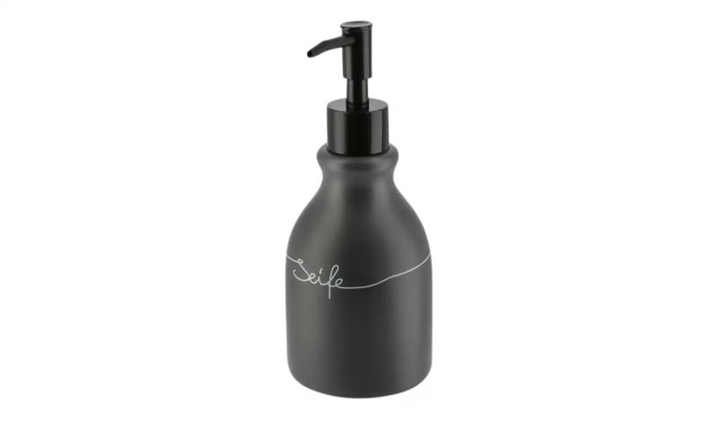 KHG Seifenspender   ¦ grau ¦ Keramik,Kunststoff ¦ Maße (cm): H: 19  Ø: 8.0 Badaccessoires - Möbel Kraft