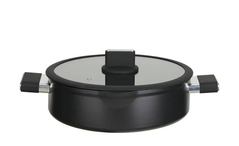 KHG Serviertopf   ¦ schwarz ¦ Aluminium ¦ Maße (cm): H: 8,5  Ø: 28 Töpfe & Pfannen & Zubehör > Töpfe - Höffner
