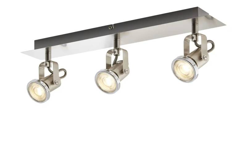 KHG Spot  3-flammig  Nickel matt   ¦ silber ¦ Maße (cm): B: 46 H: 12 T: 7.0 Lampen & Leuchten > Innenleuchten > Deckenlampen - Möbel Kraft