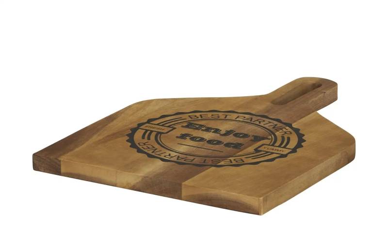 KHG Tablett eckig mit Aufdruck   ¦ holzfarben ¦ Holz ¦ Maße (cm): B: 22 H: 1,5 Küchenzubehör & Helfer > Tabletts & Etageren - Möbel Kraft