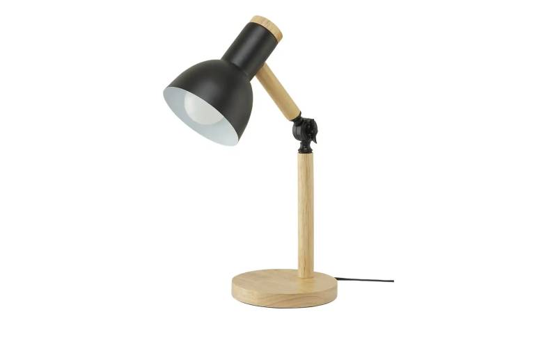 KHG Tischleuchte  1-flammig  Bambus/ Schwarz   ¦ schwarz ¦ Maße (cm): H: 45  Ø: 15 Lampen & Leuchten > Tischlampen - Höffner