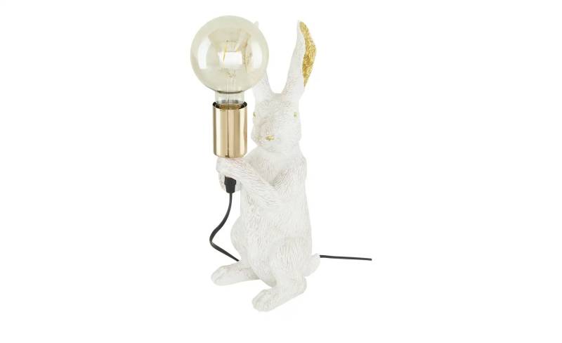 KHG Tischleuchte  1-flammig  weiß `Hase`   ¦ weiß ¦ Maße (cm): B: 17 H: 35,5 T: 13.0 Lampen & Leuchten > Tischlampen - Höffner
