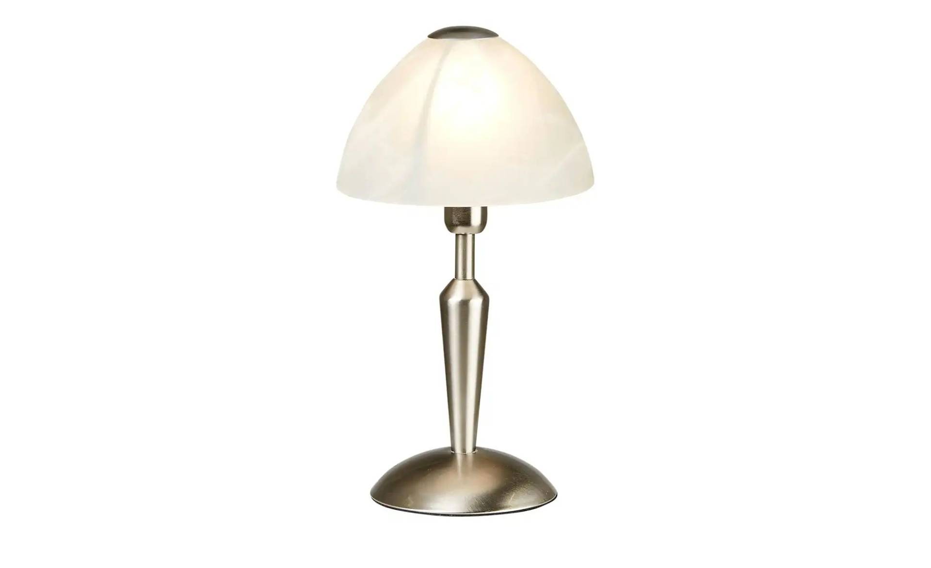 KHG Tischleuchte nickel matt mit Glasschirm ¦ silber ¦ Maße (cm): H: 33 Ø: 18 Lampen & Leuchten > Tischlampen - Höffner KHG Tischleuchte nickel matt mit Glasschirm ¦ silber ¦ Maße (cm): H: 33 Ø: 18 Lampen & Leuchten > Tischlampen - Höffner