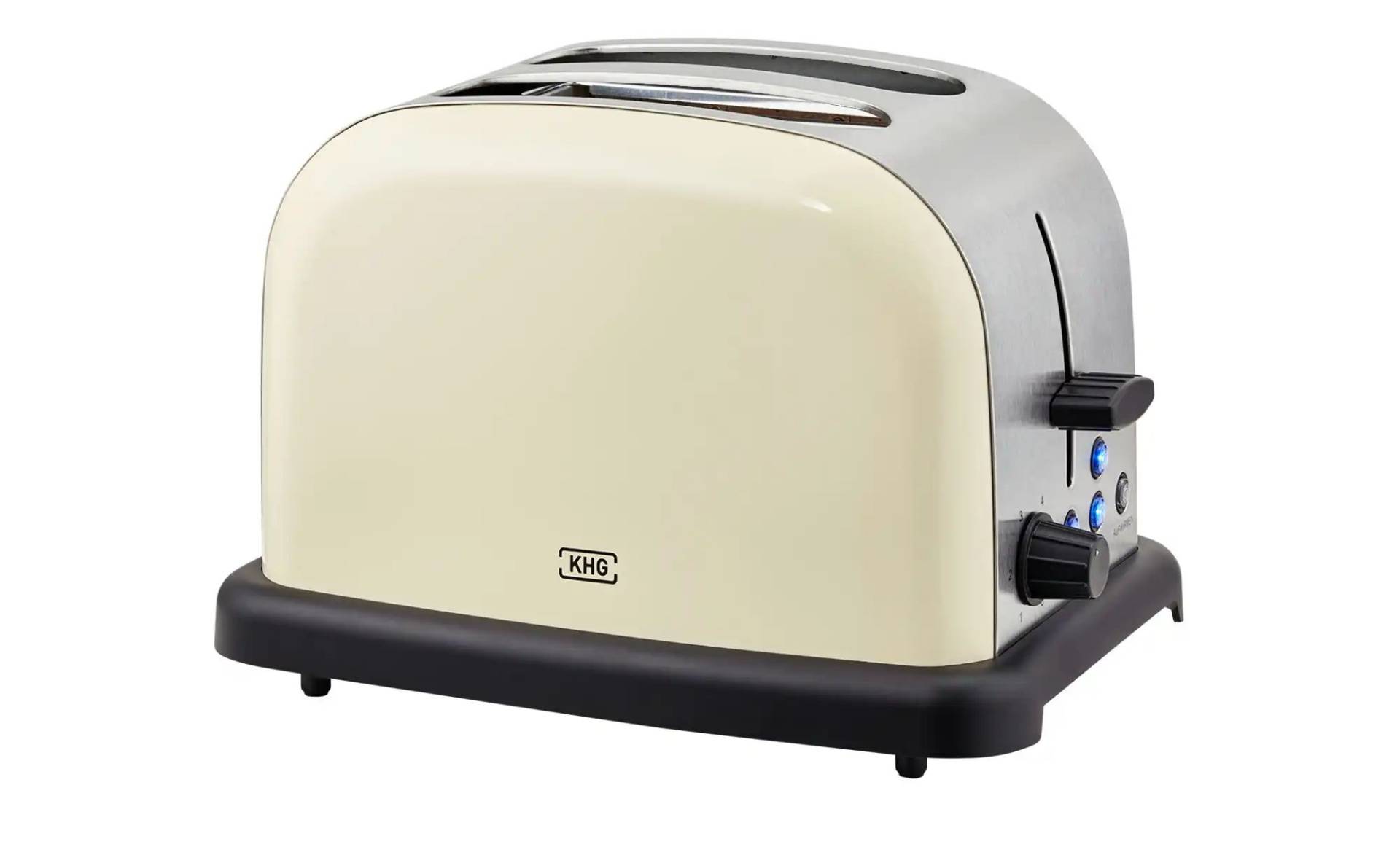KHG Toaster  TO-1005 (CE) ¦ creme ¦ Kunststoff,Edelstahl ¦ Maße (cm): B: 30 H: 20 T: 18.3 Elektrokleingeräte > Toaster - Höffner