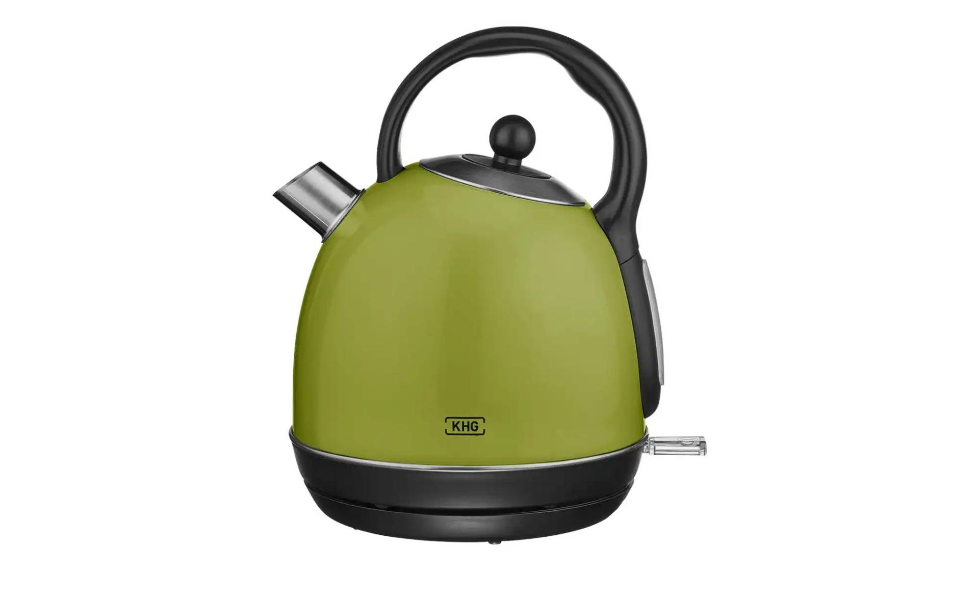 KHG Wasserkocher  WK-1711 (L) ¦ grün ¦ Kunststoff,Metall lackiert,Edelstahl ¦ Maße (cm): B: 23,5 H: 26,5 T: 19.0 Elektrokleingeräte > Wasserkocher - Höffner