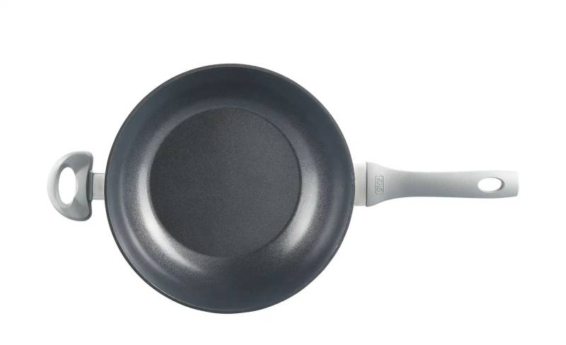 KHG Wokpfanne   ¦ schwarz ¦ Aluminium,Kunststoff ¦ Maße (cm): H: 7  Ø: 24.0 Töpfe & Pfannen & Zubehör > Pfannen > Keramikpfannen - Möbel Kraft