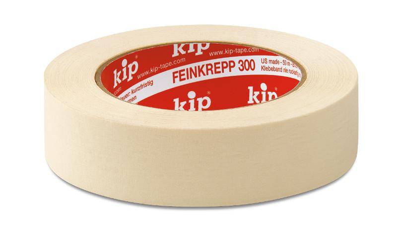 KIP 300 Feinkrepp – natur 18mm x 50m (48 Rollen) - 300-18 von Kip