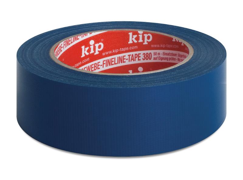 KIP 380 Gewebe-Fineline-Tape, blau 25mm x 50m (60 Rollen ) - 380-25 von Kip