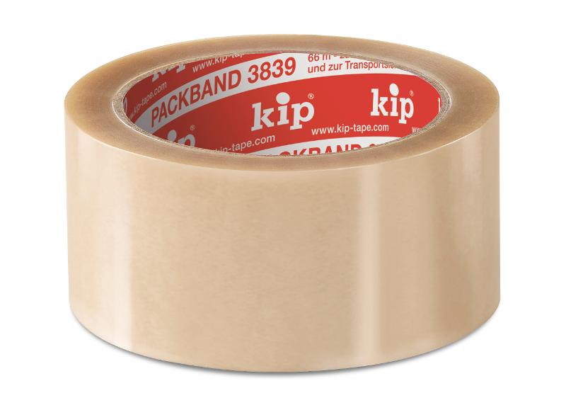 KIP 3839 PP-Packband low noise - transparent 50mm x 66m (36 Rollen) - 3839-51 von Kip