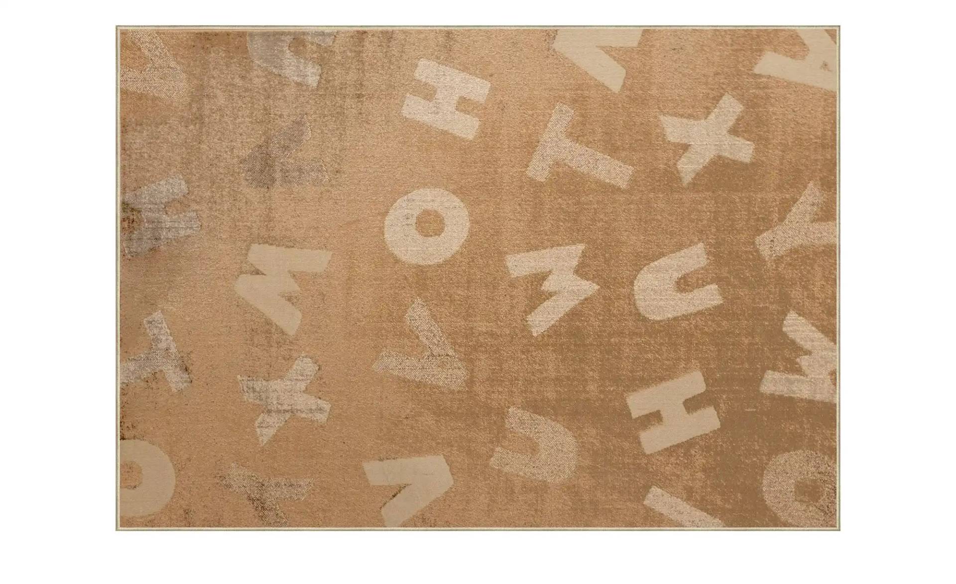 KJUT Webteppich  Alphabet ¦ beige ¦ Synthetische Fasern ¦ Maße (cm): B: 133 Teppiche > Kinderteppiche - Höffner