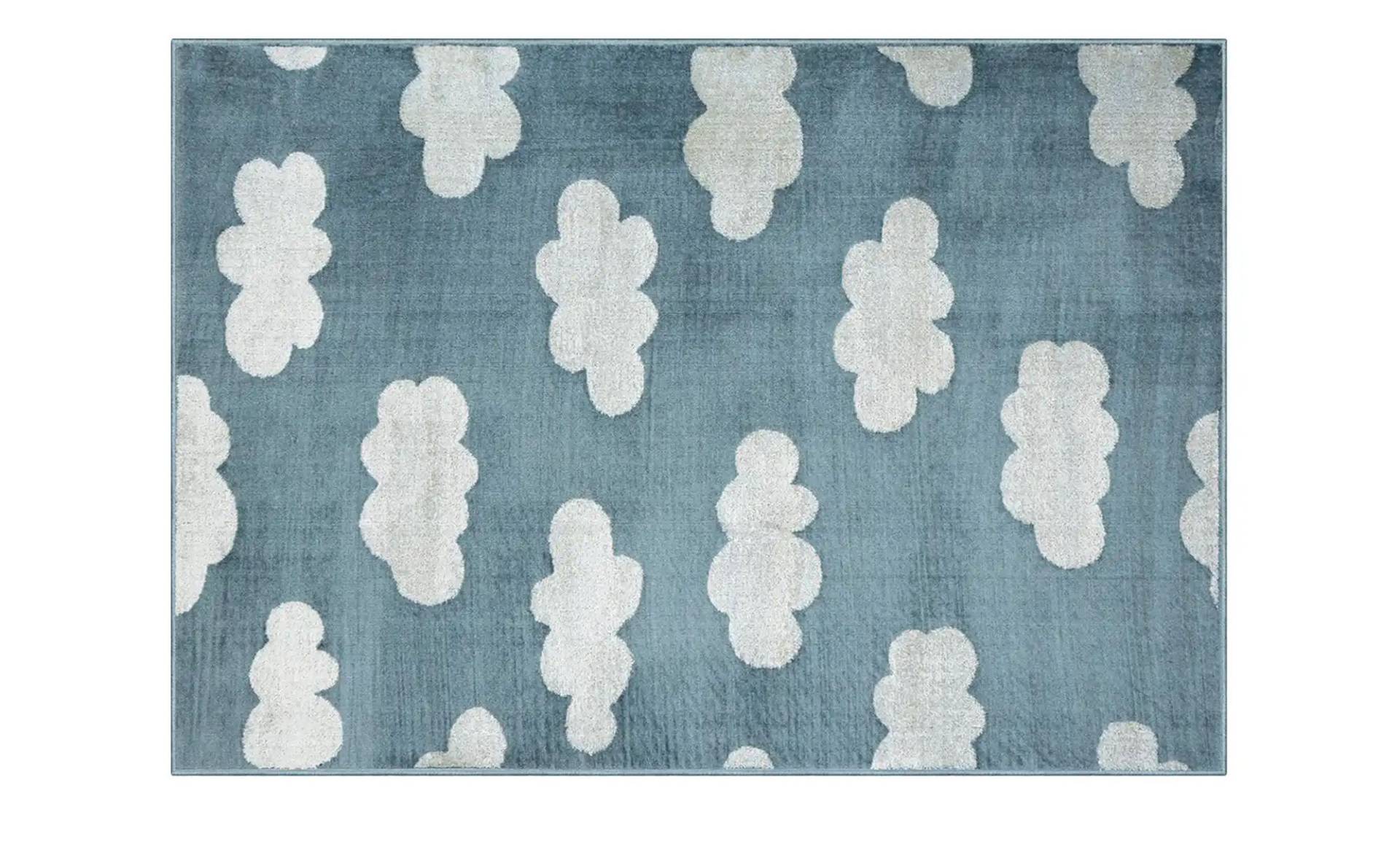 KJUT Webteppich  Clouds ¦ blau ¦ Synthetische Fasern ¦ Maße (cm): B: 133 Teppiche > Kinderteppiche - Höffner