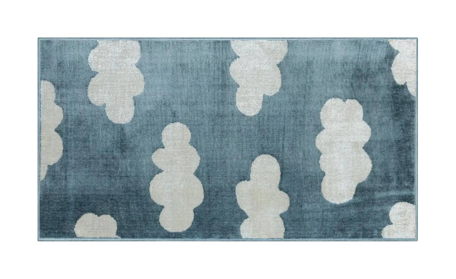 KJUT Webteppich  Clouds ¦ blau ¦ Synthetische Fasern ¦ Maße (cm): B: 80 Teppiche > Kinderteppiche - Höffner