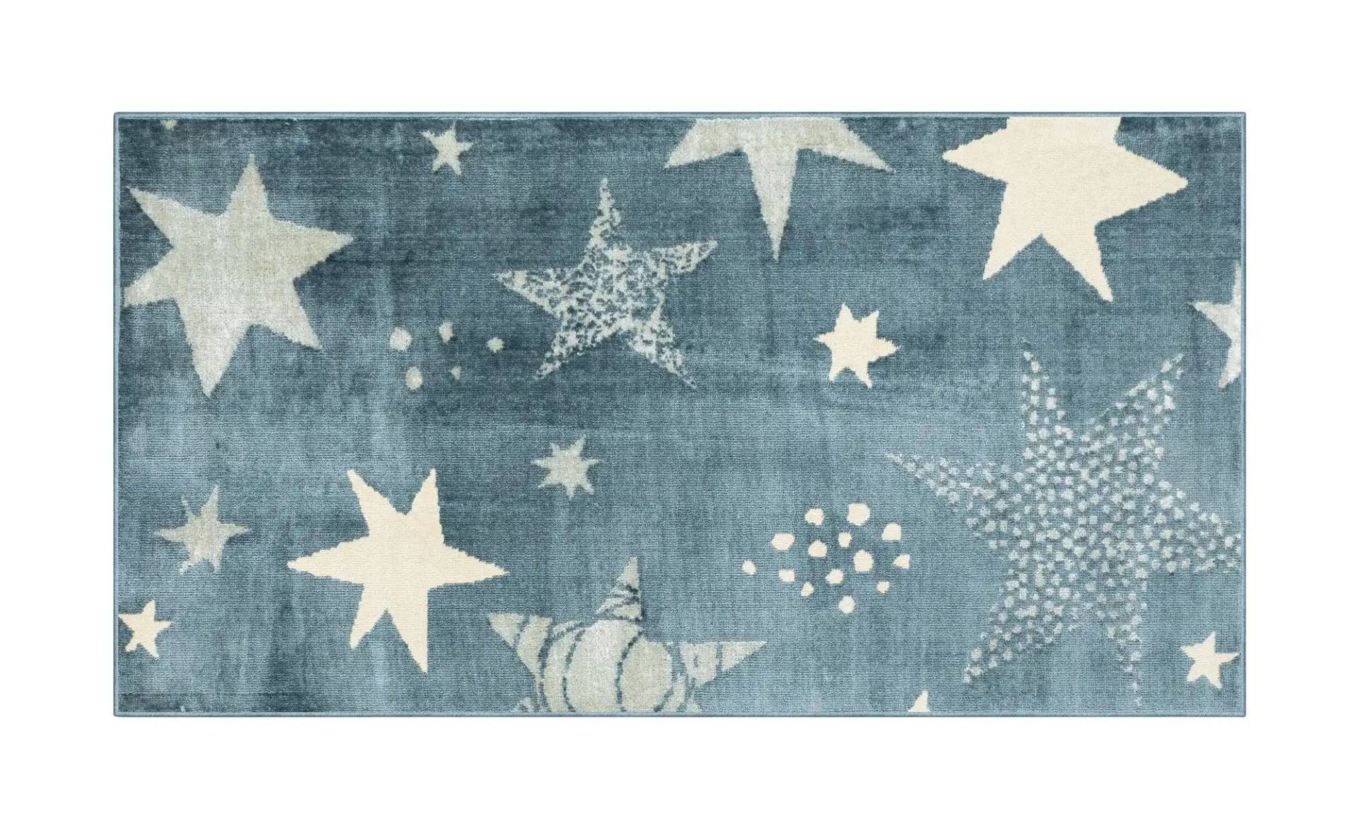 KJUT Webteppich  Star ¦ blau ¦ Synthetische Fasern ¦ Maße (cm): B: 80 Teppiche > Kinderteppiche - Höffner