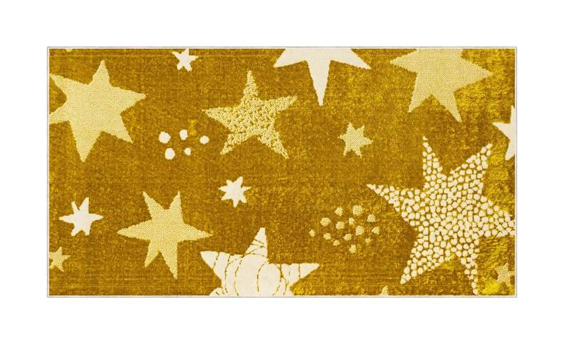 KJUT Webteppich  Star ¦ gold ¦ Synthetische Fasern ¦ Maße (cm): B: 80 Teppiche > Kinderteppiche - Höffner