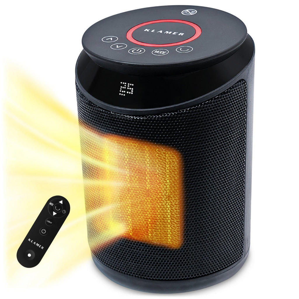 KLAMER HEIZLÜFTER Schwarz
