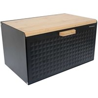 KLAUSBERG DOPPELSEITIGER BROTKASTEN KB-7425 mattschwarz