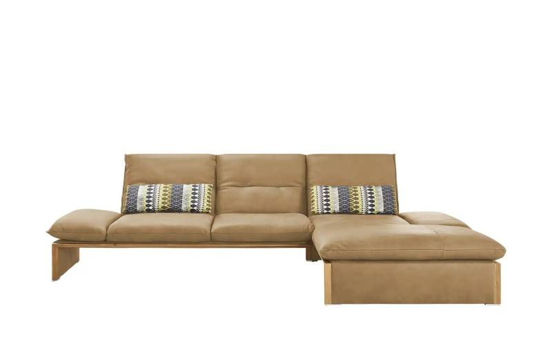 KOINOR Leder-Ecksofa mit Massivholzrahmen aus Wildeiche Humfrey ¦ braun ¦ Maße (cm): B: 314 H: 93 T: 159.0 Polstermöbel > Sofas > Ecksofas - Höffner