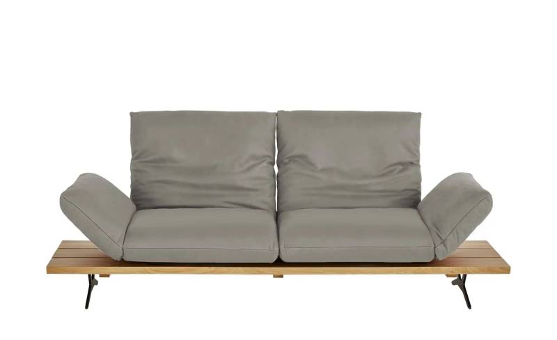 KOINOR Ledersofa  Marilyn ¦ grau ¦ Maße (cm): B: 232 H: 96 T: 90 Polstermöbel > Sofas > 2-Sitzer - Höffner