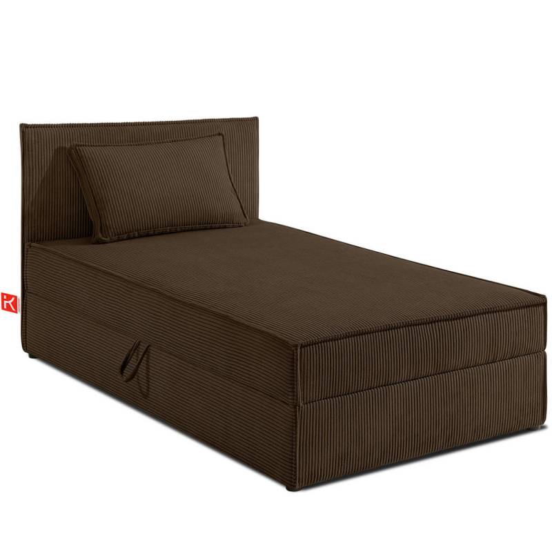 KONSIMO® BOXSPRINGBETT Dunkelbraun