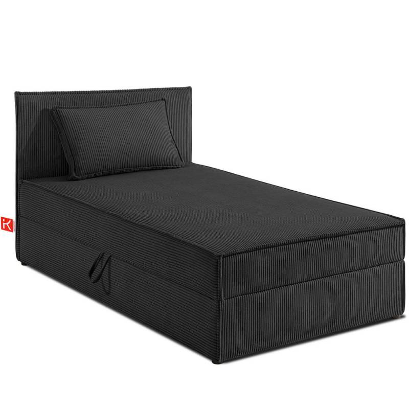 KONSIMO® BOXSPRINGBETT Dunkelgrau