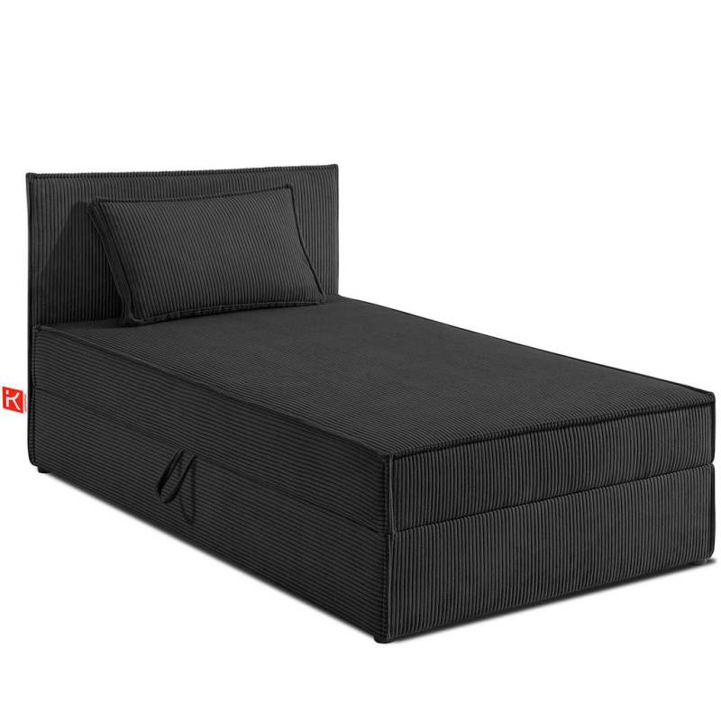 KONSIMO® BOXSPRINGBETT Dunkelgrau