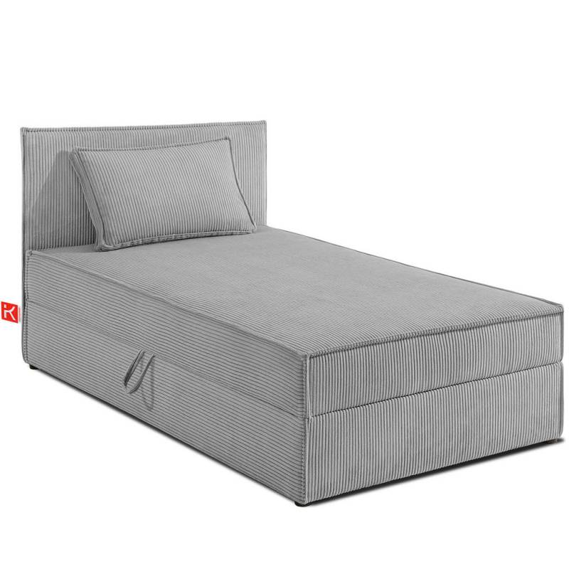 KONSIMO® BOXSPRINGBETT Hellgrau