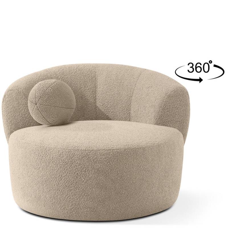 KONSIMO® DREHSESSEL Hellbraun