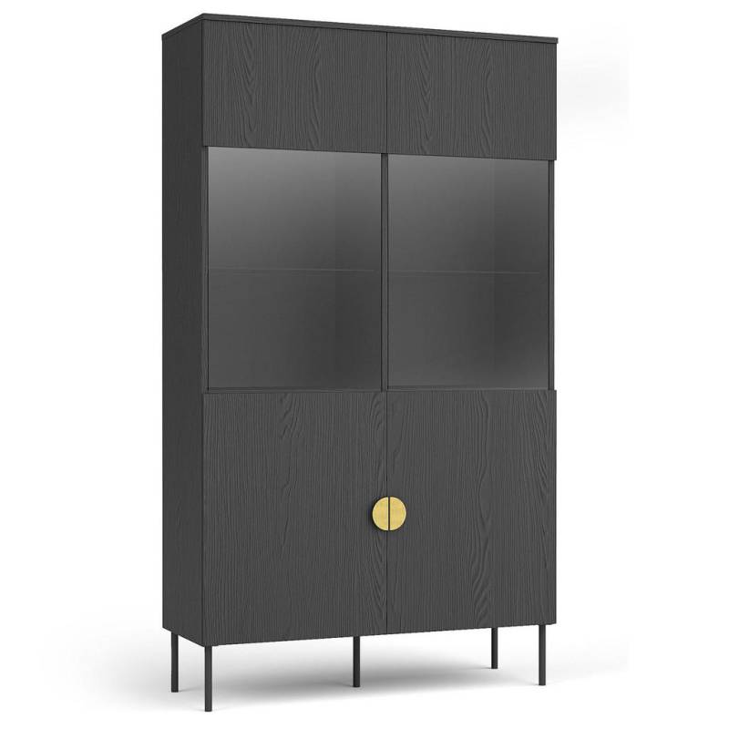 KONSIMO® STANDVITRINE Schwarz