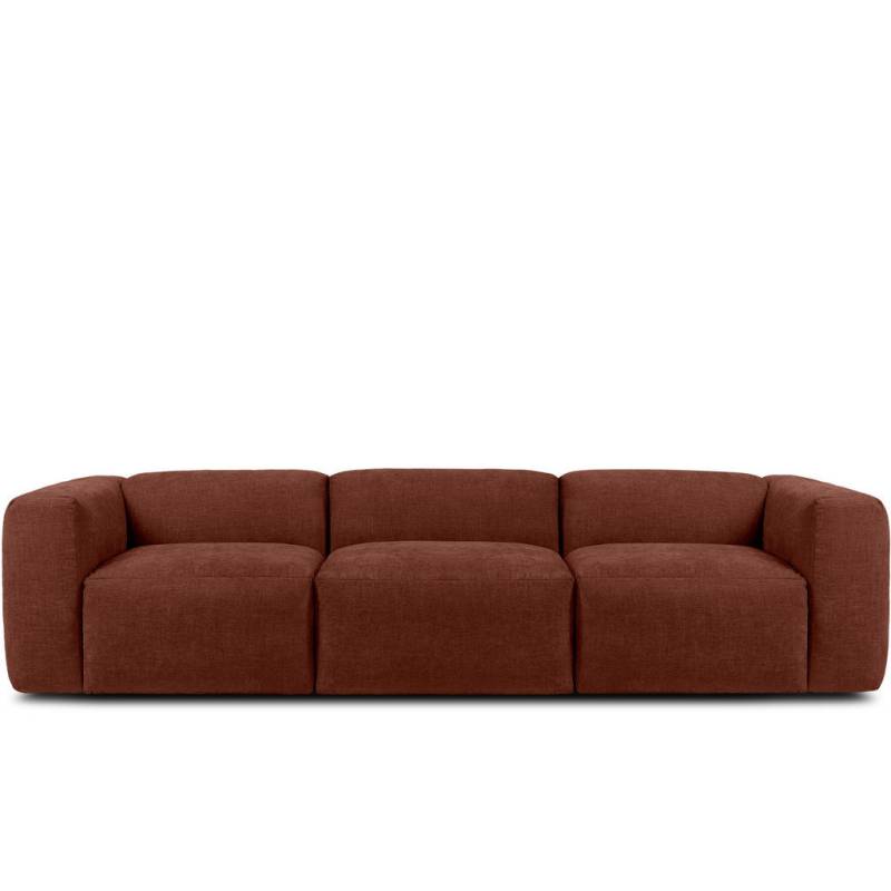 KONSIMO® 3-SITZER-MODULSOFA Dunkelorange