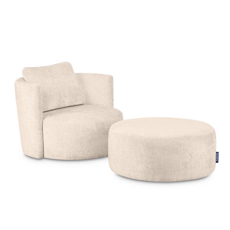 KONSIMO® DREHSESSEL-SET Ecru