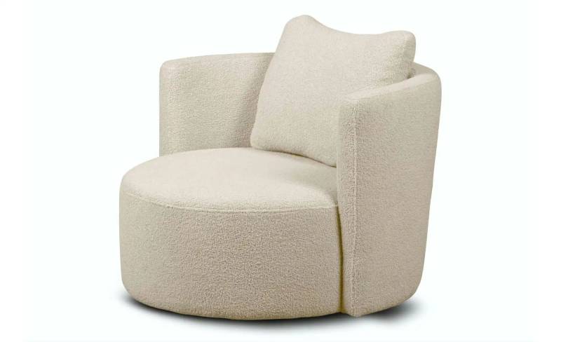 KONSIMO Drehsessel  Raggi ¦ creme ¦ Maße (cm): B: 92 H: 75 Polstermöbel > Sessel > Drehsessel - Möbel Kraft
