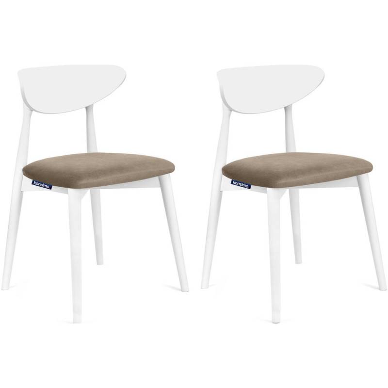KONSIMO® ESSZIMMERSTÜHLE Beige, Weiß