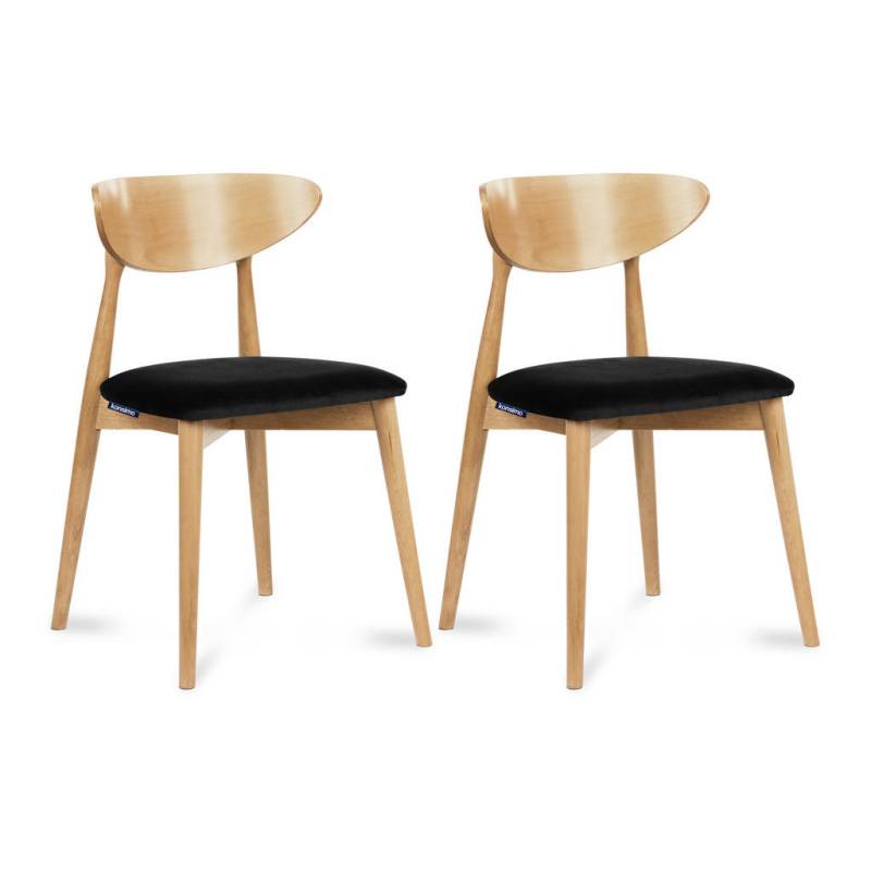 KONSIMO® ESSZIMMERSTÜHLE Schwarz, Eiche