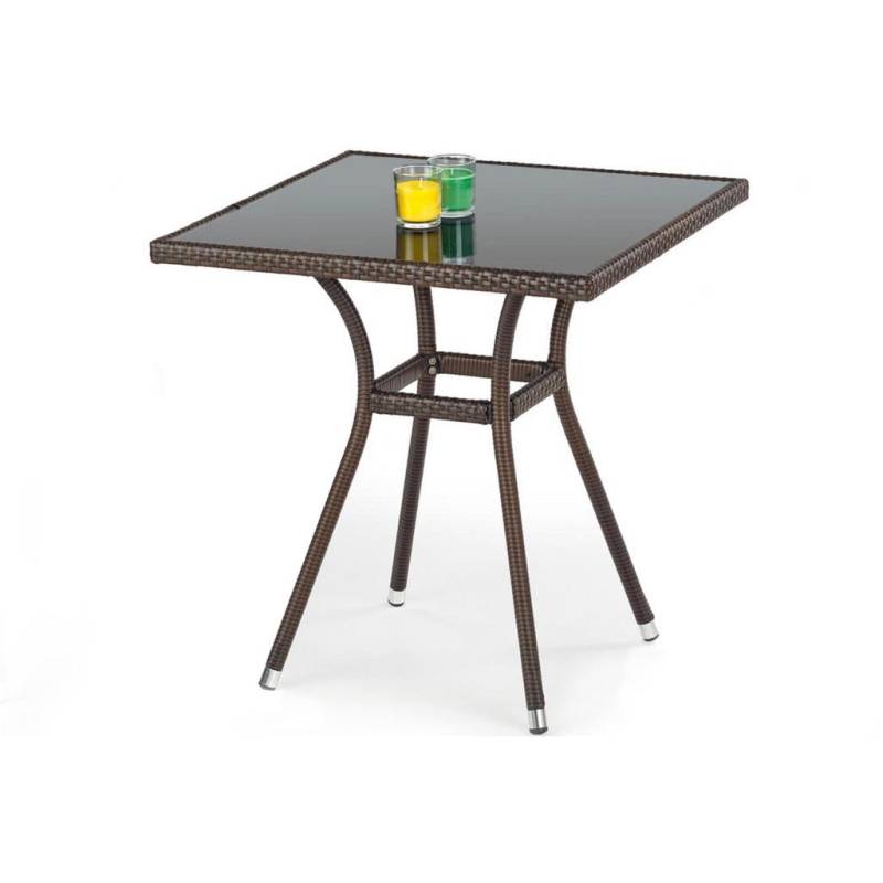 KONSIMO® GARTENTISCH Dunkelbraun