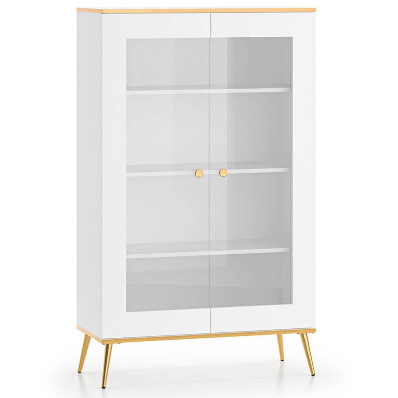 KONSIMO® GLASVITRINE Weiß