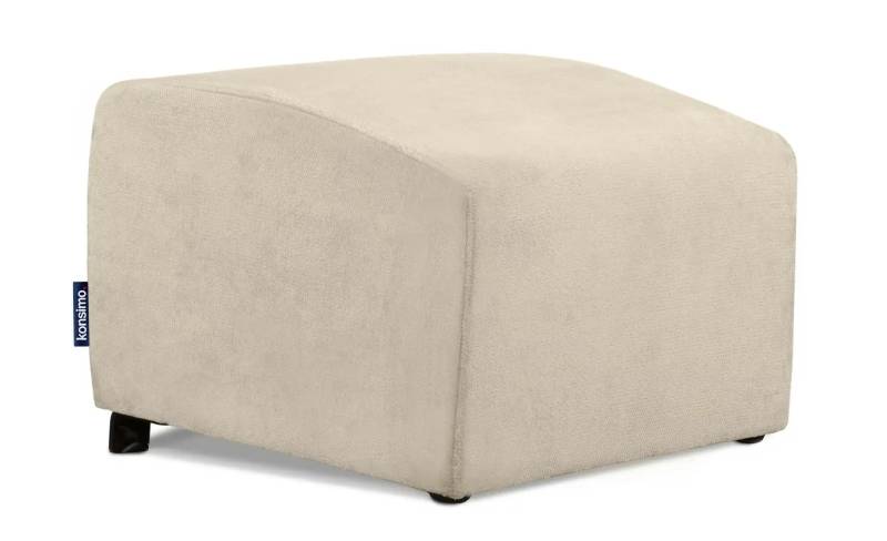 KONSIMO Hocker  Caro ¦ creme ¦ Maße (cm): B: 60 H: 45 Polstermöbel > Hocker - Möbel Kraft