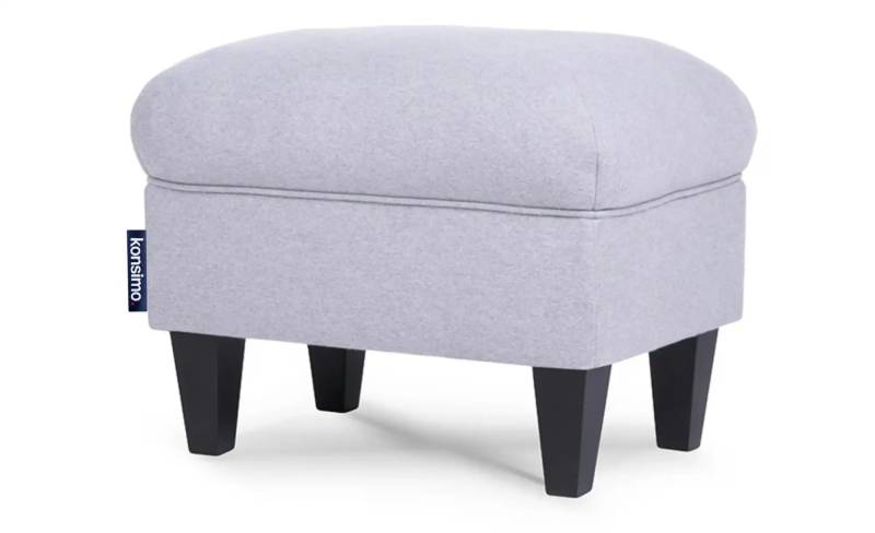KONSIMO Hocker  Miles ¦ grau ¦ Maße (cm): B: 55 H: 42 Polstermöbel > Hocker - Möbel Kraft